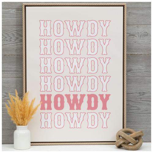 Howdy Canvas Wall Decor