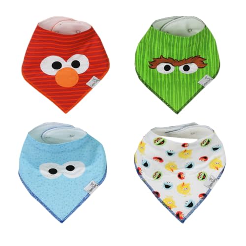 Copper Pearl Baby Bandana Bibs - 4 Pack Soft Cotton Bibs for Drooling & Teething, Absorbent, Adjustable Fit, Many Styles