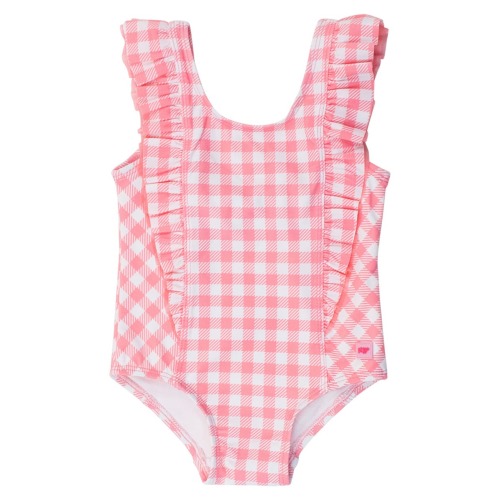 Periwinkle Blue Gingham One-Piece Swimsuit, 3-6MPick up today