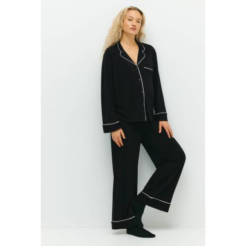 MAMA PIPING-DETAIL PAJAMAS