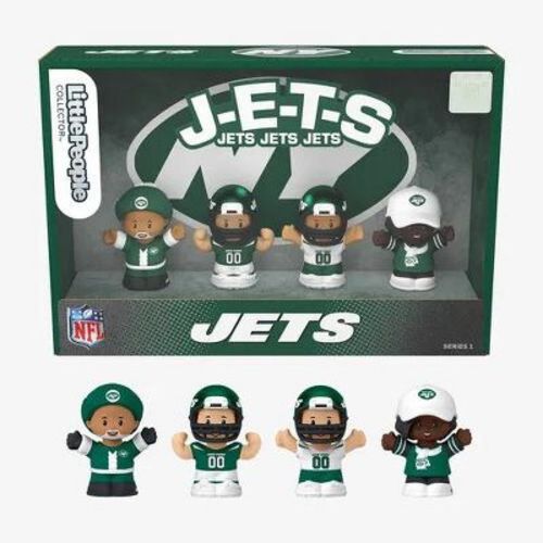 Fisher Price Little People x NFL Collector New York Jets Figure 4-Pack