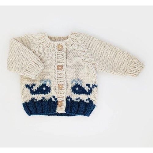 Huggalugs | Whale Cardigan Sweater — Children's Boutique | Kid and Kaboodle