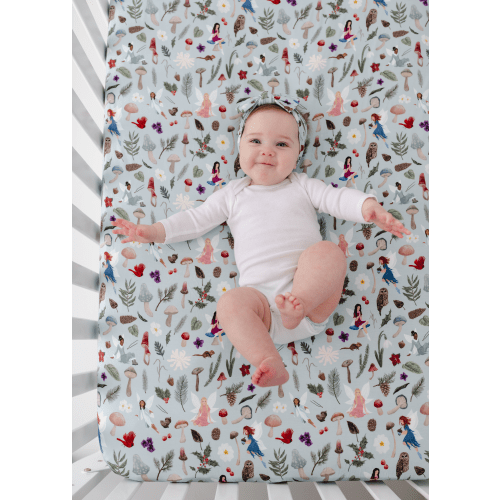 Frosted Fairies Bamboo Crib Sheet