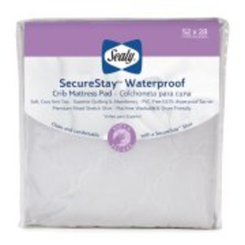 Sealy SecureStay Waterproof Crib Mattress Pad