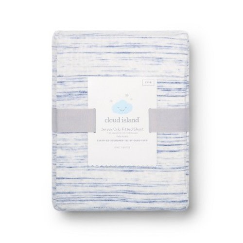 Jersey Fitted Crib Sheet - Cloud Island™ Blue
