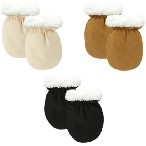 Cute Baby Mittens Newborn, No Scratch Baby Boy Mittens, Baby Girl Hat Gloves for Toddlers, Infant, Newborn
