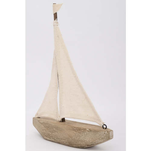 Driftwood and Canvas Sailboat