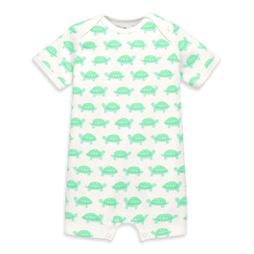 Organic Animal Friends Babysuit Shortie, Newborn