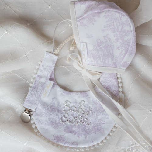 Lilac Toile Baby Set