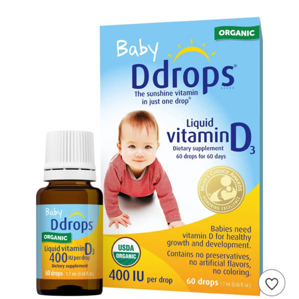 Baby Vitamin D 400 IU Organic Liquid Drops