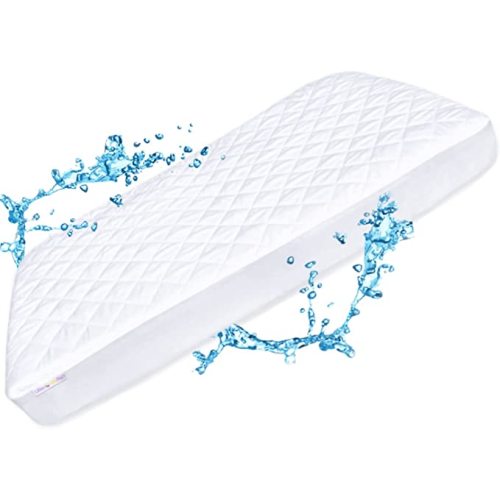 Little One's Pad Pack N Play Waterproof Mattress Cover - Fits Most Pack and Plays, Playards and Foldable Mattresses - Fitted, Comfy and Soft Mini Crib Mattress Protector (39" x 27") - Pack N Play 39”x27” (Pack of 1)