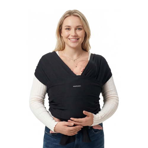 Momcozy Baby Wrap Carrier Slings- Black, Adjustable Easy to Wear Infant Carrier Slings for Babies Girl and Boy - Walmart.ca