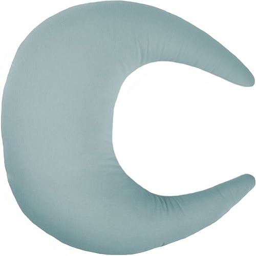 snuggle me Organic Nursing Pillow | Bottle & Breastfeeding Pillow with Organic Cotton Cover & Fiberfill, Machine Washable Feeding Pillow, Newborn Essentials Must Haves (Slate)