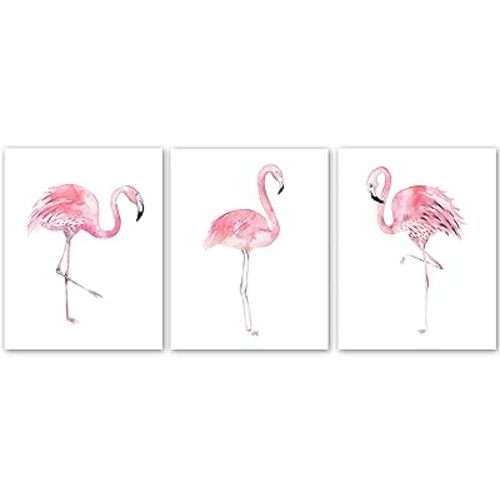 Flamingo Wall Art Pink Room Decor - Watercolor Flamingo Decor For Pink Bedroom Decor - Flamingo Bathroom Decor - Pink Flamingo Poster Blush Pink Wall Decor - Flamingo Decor For Bedroom Pink Wall Art - Flamingo Nursery Decor - Flamingo Artwork - Flamingo P