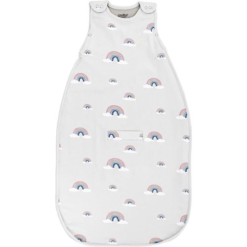 Woolino Merino Wool Ultimate Baby Sleep Sack - 4 Season Baby Wearable Blanket - Two-Way Zipper Adjustable Sleeping Bag for Babies and Toddlers - Universal Size (2-24 Months) - Rainbow