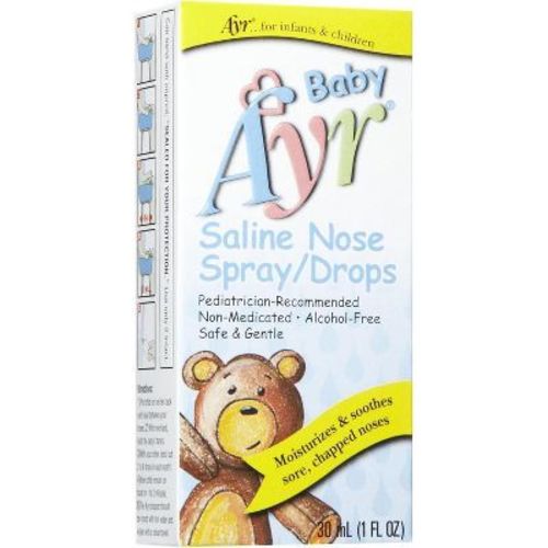 Ayr Baby Saline Nose Spray Drops 1 Oz