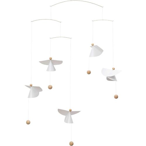 Guardian Angels Hanging Mobile - 26 Inches Handmade in Denmark by Flensted