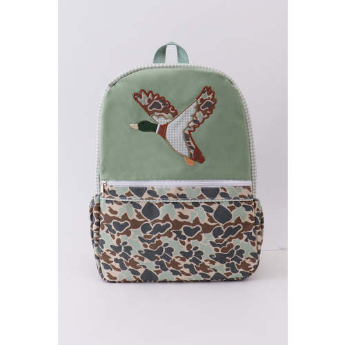 Camouflage duck print backpack
