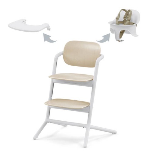 LEMO 3-in-1 High Chair - Sand White