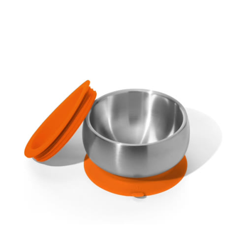 Avanchy | Stainless Steel Baby Bowls - BLW Suction Infant Feeding Bowl