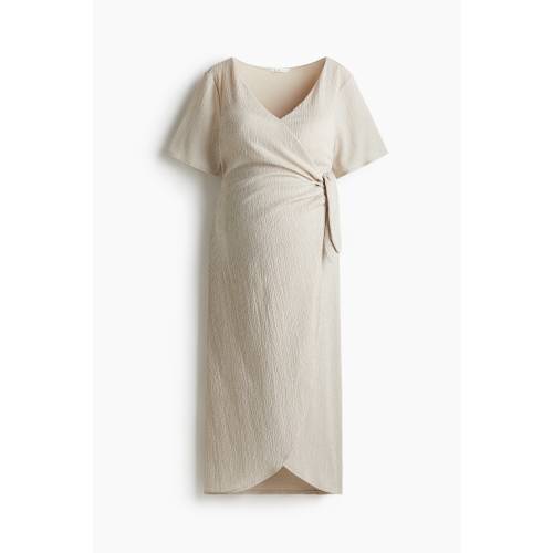 MAMA CRINKLED WRAP DRESS