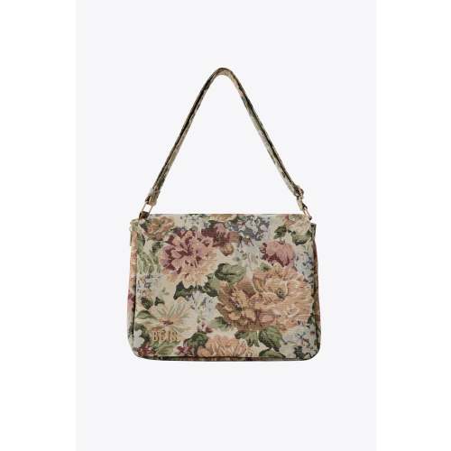 BÉIS 'The Expandable Messenger Tote' in Vintage Floral - to be used as a diaper bag
