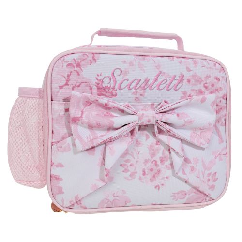 LoveShackFancy Pink Damask Floral Mackenzie Cold Pack Lunch Box