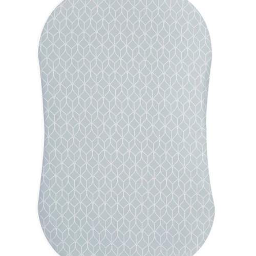 HALO - BassiNest Fitted Sheet 100% Cotton | Morning Mist - Gray