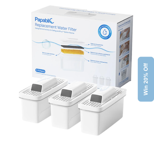 Papablic PurifyClean™ Replacement Water Filter,3 Count