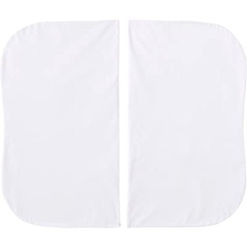 Halo Bassinest Fitted Sheet for Twin Bassinest, 100% Cotton, Super Soft Bassinet Sheet for Baby Boys, Girls and Unisex, Breathable and Lightweight Mattress Cover, 2 Pack, Solid White