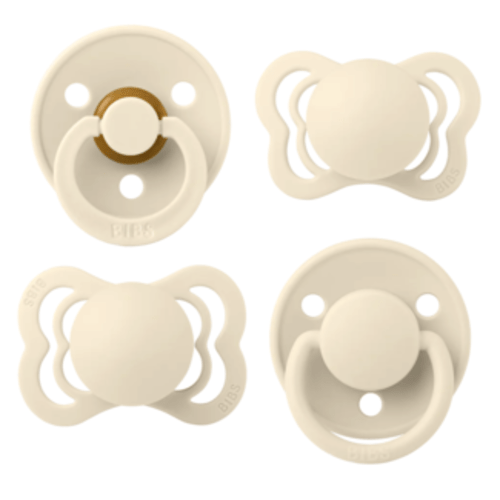 BIBS Pacifiers Try It Collection 4 Pack Ivory -Size 1