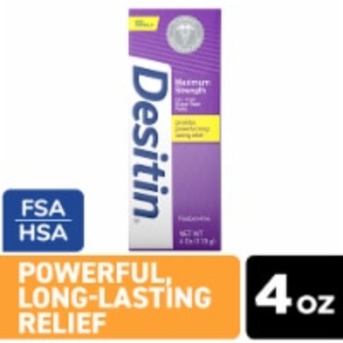 Desitin Maximum Strength Baby Diaper Rash Cream With Zinc Oxide, 4 oz