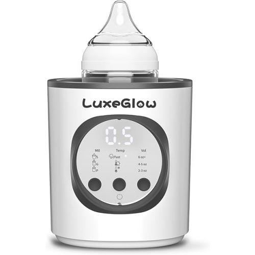 Fast Baby Bottle Warmer for Breastmilk and Formula,10-in-1 Functionality Intelligently Heating, Accurate Temperature Control, Sterilizing, Travel-Friendly Design for All Bottle Sizes