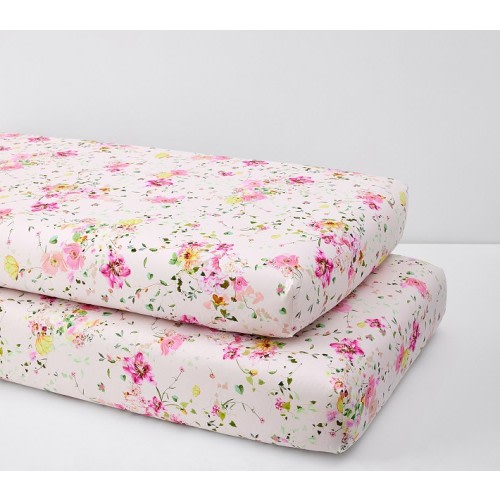Monique Lhuillier Jolie Organic Crib Fitted Sheet