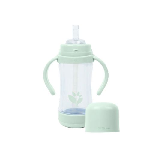 Glass and Sprout Ware Sip & Straw 5oz - Light Sage - 6mo+
