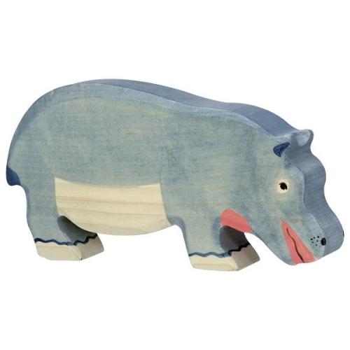 HOLZTIGER - Wooden Animal - Hippopotamus, Feeding