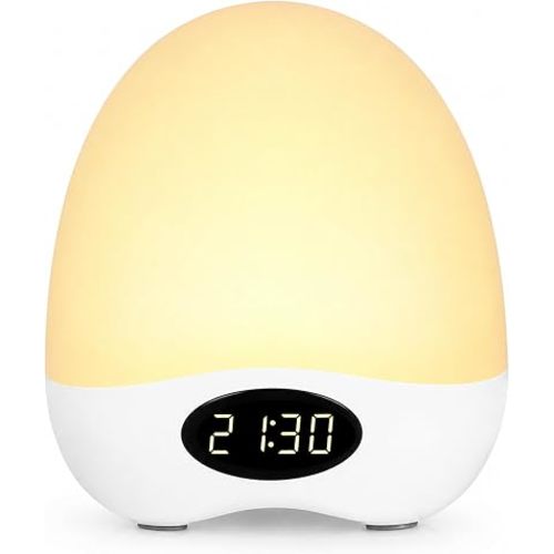 Egg Night Light for Nursery, Portable Rechargeable Baby Nightlight with Touch Control & RGB Color Changing, Dimmable Breastfeeding Lamp with Timer, Cute Wireless Night Light