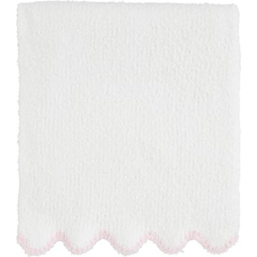 Mud Pie Kids Blue Scallop Chenille Blanket; 34" x 28"