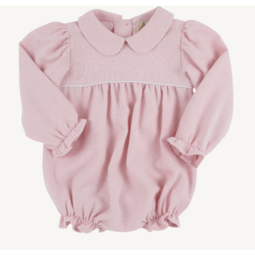Long Sleeve Britt Bubble - Sandpearl Pink Herringbone with Worth Avenu