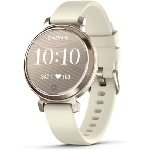 Garmin Lily 2, Small and Stylish Smartwatch, Hidden Display, Patterned Lens, Up to 5 Days Battery Life, Coconut