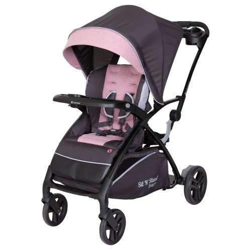 Baby Trend Sit N' Stand 5-in-1 Shopper Stroller in Cassis Pink