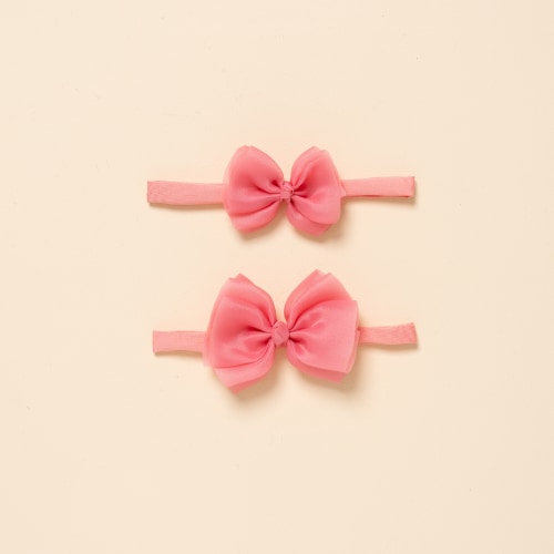 Hot Pink Spring Organza Posy Headband