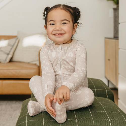 Zip-Up Footie Pajama - Tracker