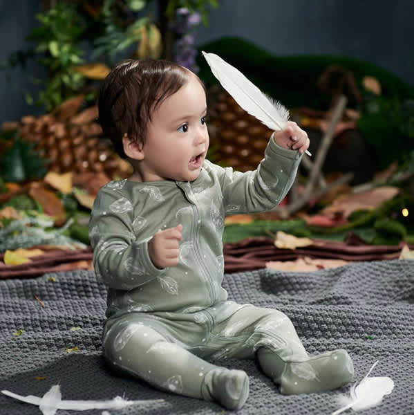 Owlivia Baby Footed Pajamas | Organic Cotton