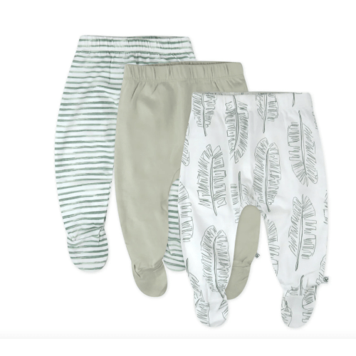 3-Pack 3-6mo Organic Cotton Footed Pants | Honest Baby Clothing