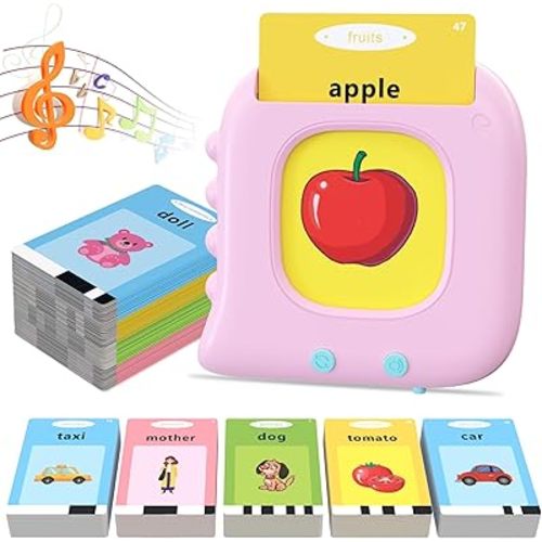 Talking Flash Cards for Toddlers 1-3 - Montessori Toddler Learning Toys Birthday Gift for 1 2 3 4 5 Year Old Girls, 224 Sight Words Autism Sensory Toys for Autistic Children, Educational Toys
