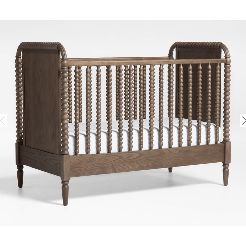 Jenny Lind Heirloom Deep Brown Wood Convertible Crib
