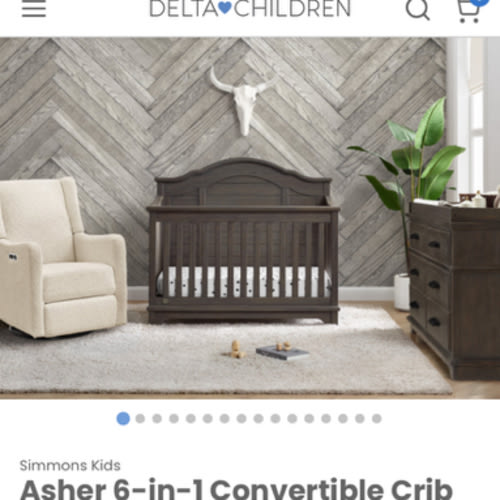 Asher 6-in-1 Convertible Crib - Delta Children