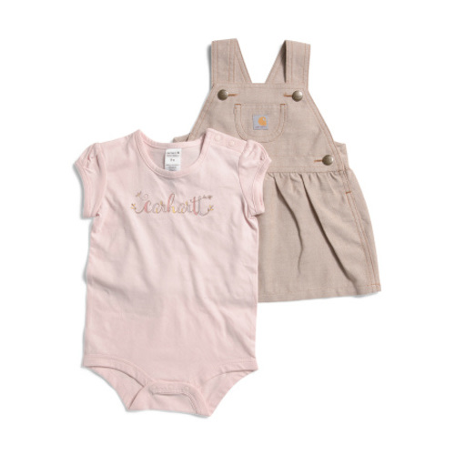 Infant Girls 2pc Bodysuit And Chambray Jumper Set | Girls' Dresses | T.J.Maxx