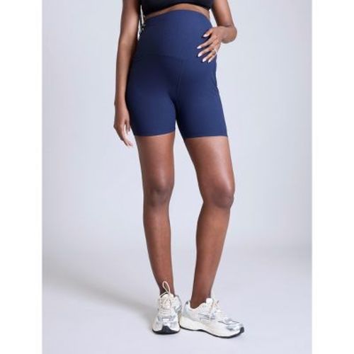 Women's Over The Belly 6 1/2" Maternity Biker Short - Black - Size: X Large - Motherhood Maternity